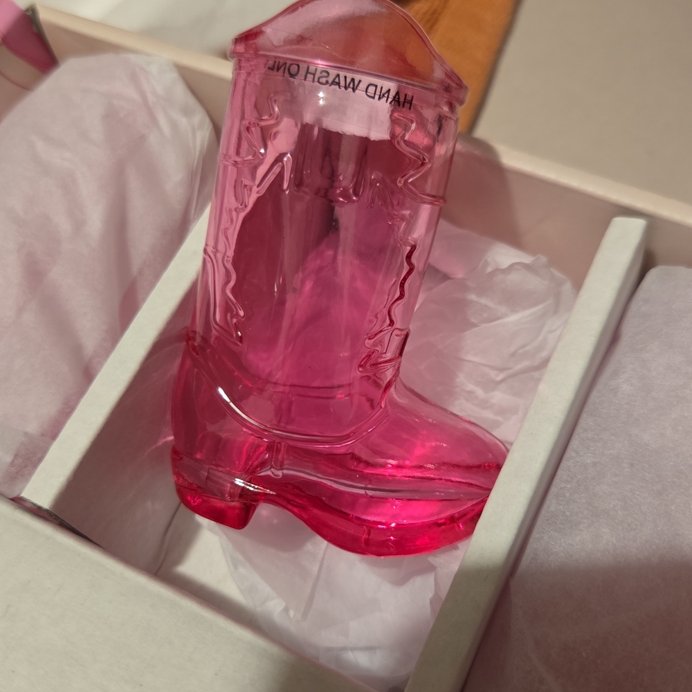 Pink Cowboy Boot SHOT GLASSES
